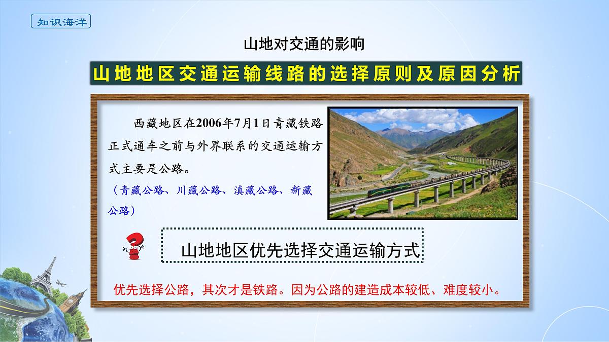 人教版高中地理选择性必修1 2-2《山地对交通的影响》课件第3页