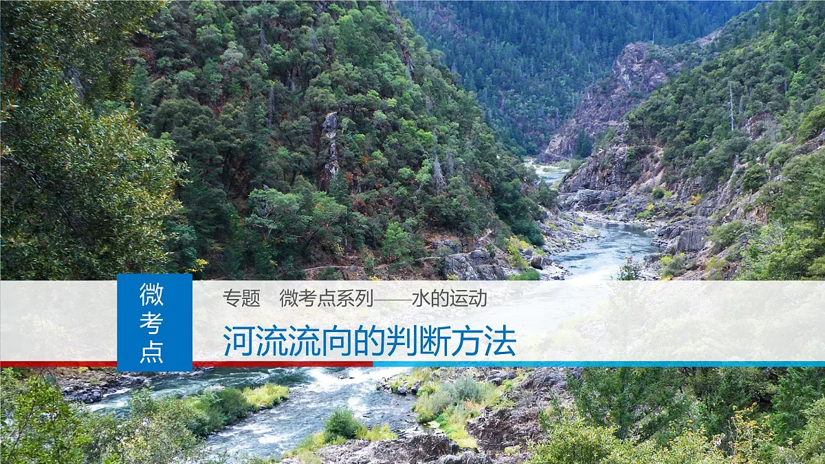 人教版高中地理 选择性必修1 4-1复习课件-河流流向第1页