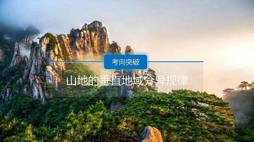 人教版高中地理选择性必修1 5-2复习课件-山地的垂直地域分异规律第3页