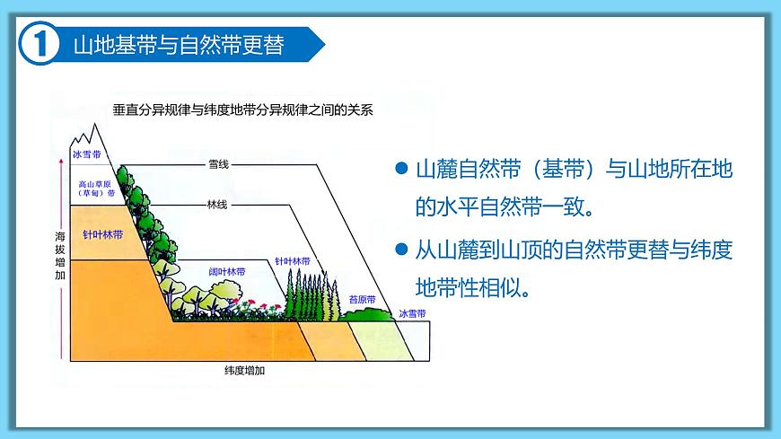 人教版高中地理选择性必修1 5-2复习课件-山地的垂直地域分异规律第4页