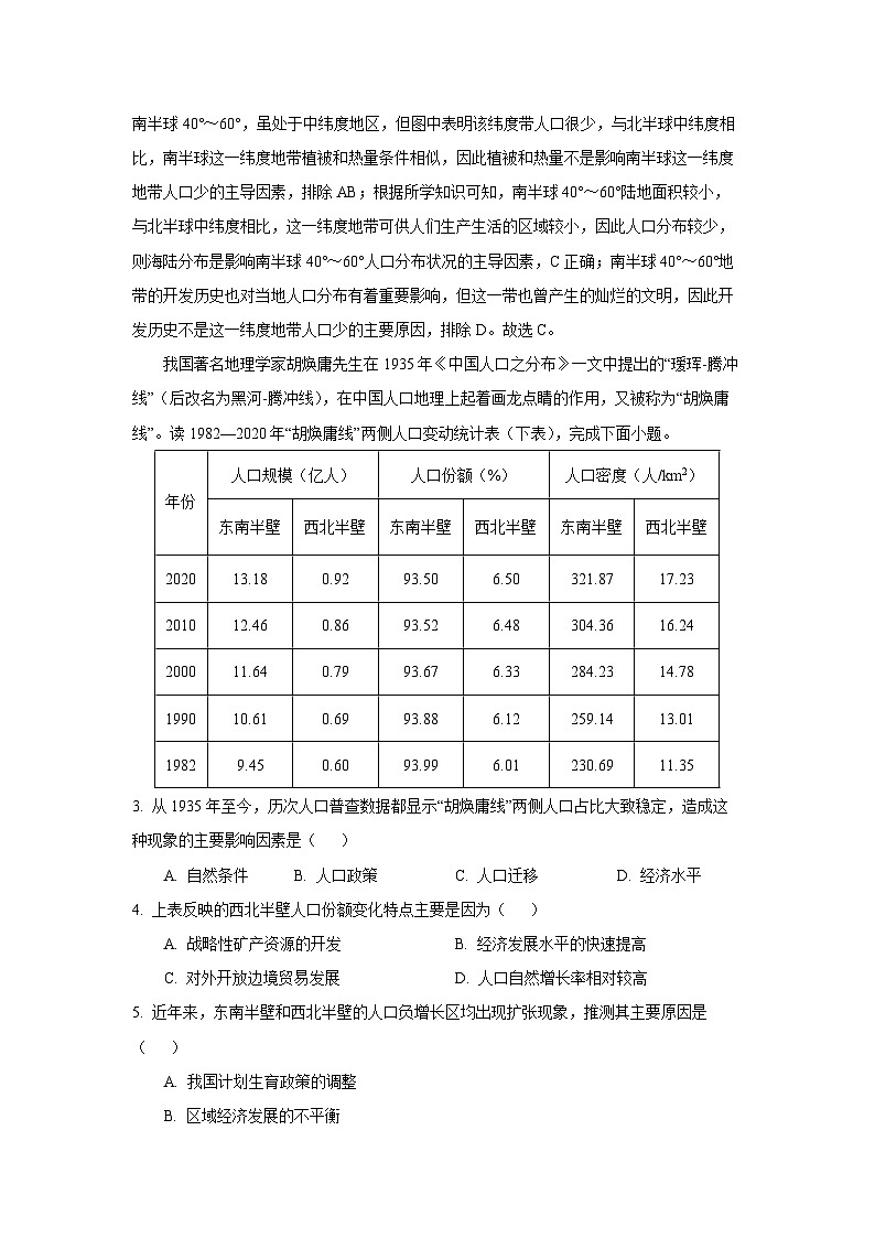 辽宁省大连市滨城高中联盟2024-2025学年高一下学期4月考试 地理试题（解析版）第2页