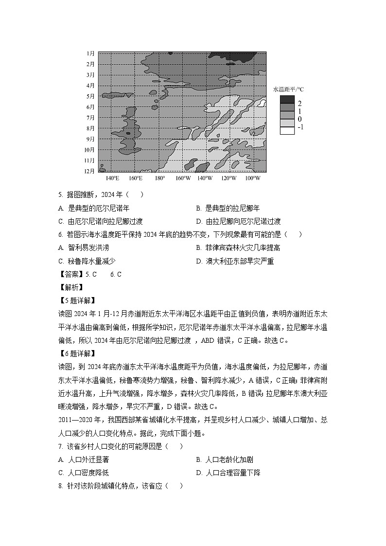 2025届北京市海淀区高三一模地理试题（解析版）第3页