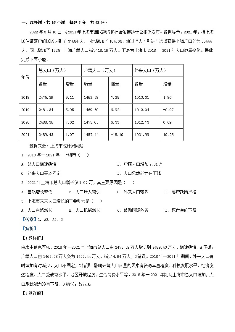 湖南省岳阳市临湘市2023_2024学年高一地理下学期6月月考试题含解析第1页