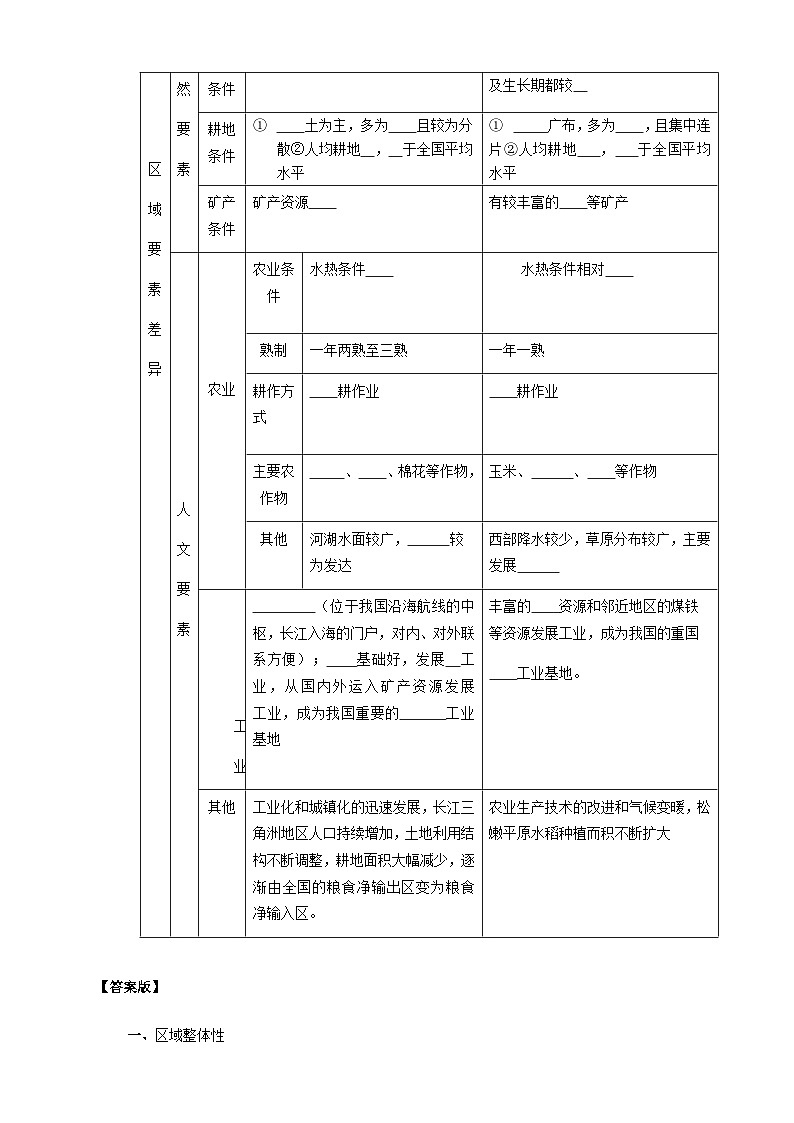 人教版高中地理选择性必修2  1-2学案《区域的整体性和关联性》第3页