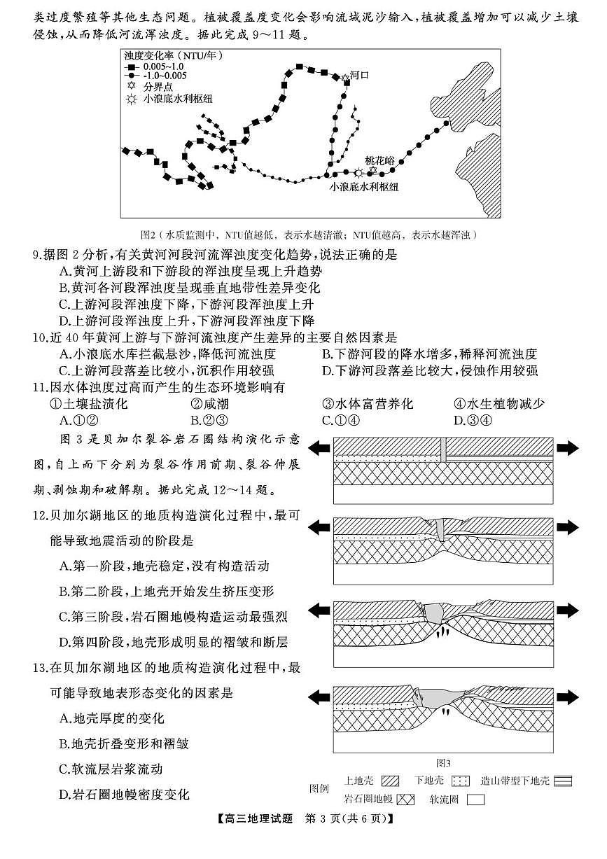 湖南省部分学校2025届高三下学期5月冲刺压轴大联考试题 地理 PDF版含解析第3页