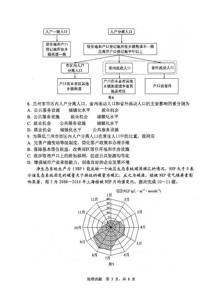 2025届山东省实验中学高三二模考试 地理试题及答案第3页