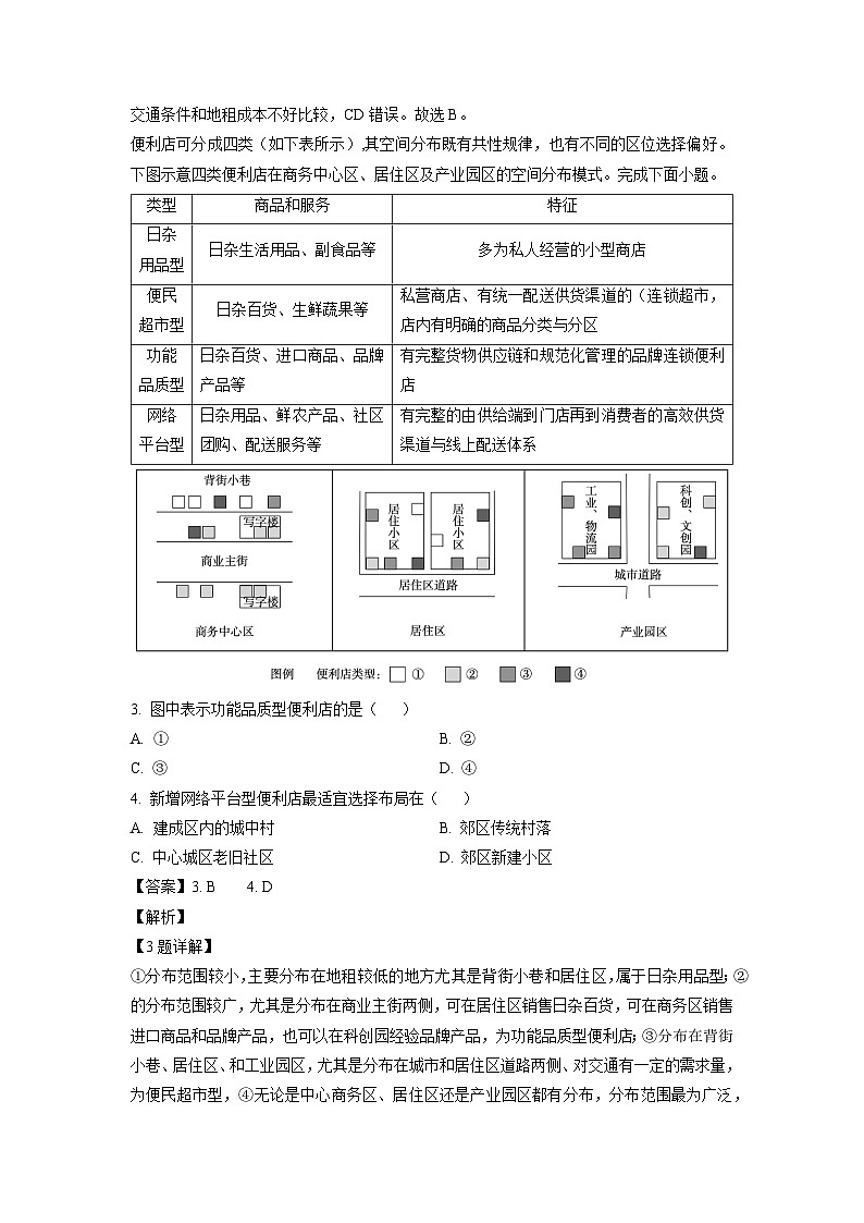 地理：2024届吉林省长春市高三质量监测（四）试题（解析版）第2页