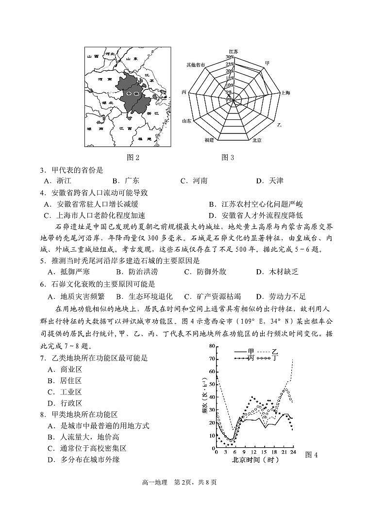 （教研室提供）山东省威海市2023-2024学年高一下学期期末考试地理试题第2页