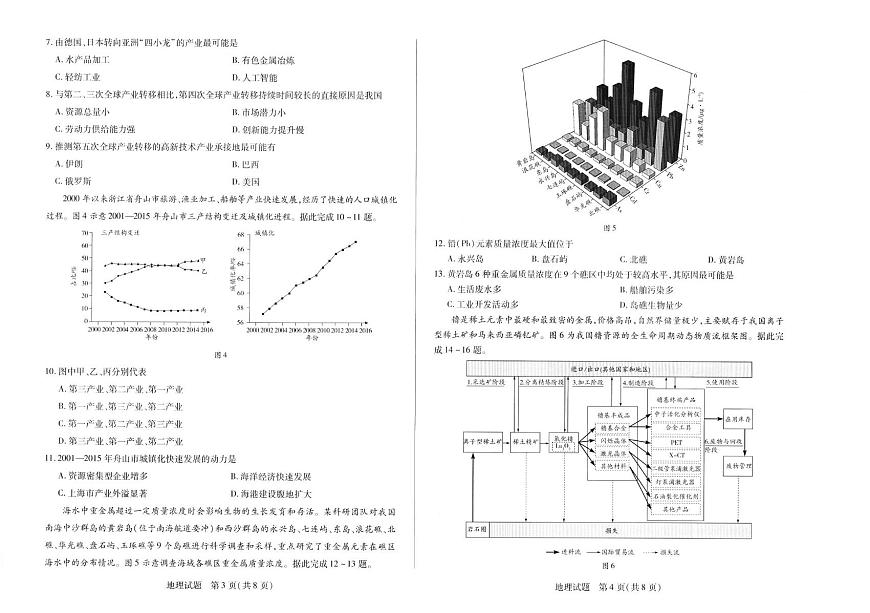 河南天一大联考2025年高二下学期期末学业质量监测地理试题含答案解析第2页
