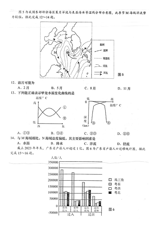2024届江苏省南通市高考三模地理试题第3页