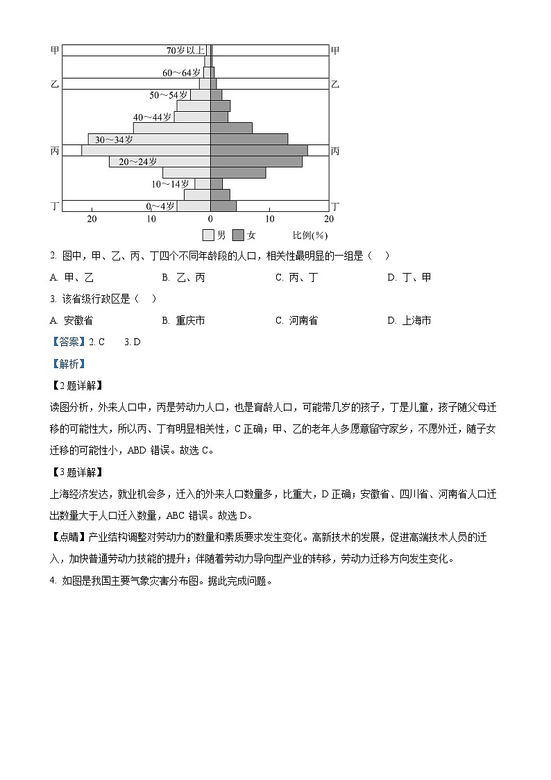 精品解析：湖南省岳阳市临湘市第二中学2023-2024学年高一下学期7月期末地理试题（解析版）第2页