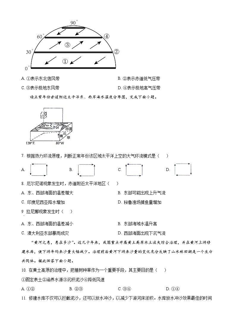精品解析：湖南省邵阳市海谊中学2023-2024学年高二下学期期末考试地理试题（原卷版）第2页