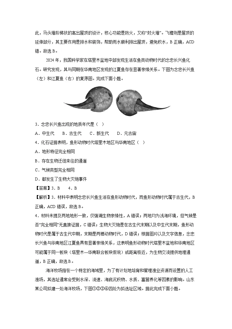 2025年浙江省普通高中学业水平考试模拟卷（浙江专用）08地理试卷（解析版）第2页