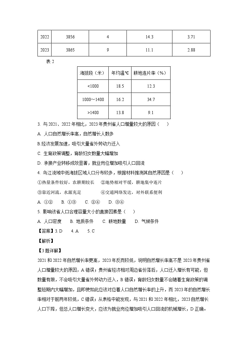 【地理】安徽省“江南十校”2024-2025学年高一下学期5月份阶段联考试卷（解析版）第3页