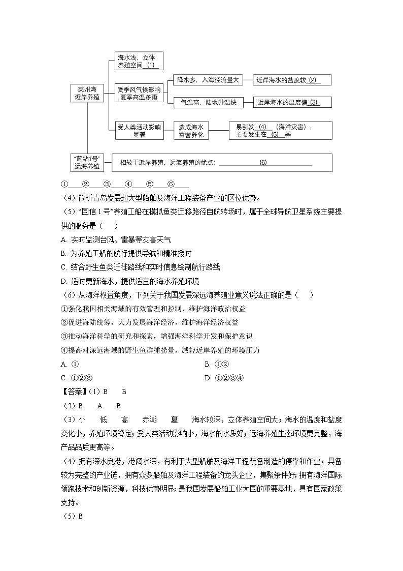 上海市静安区2023-2024学年高二下期末合格考模拟卷地理试卷（解析版）第2页