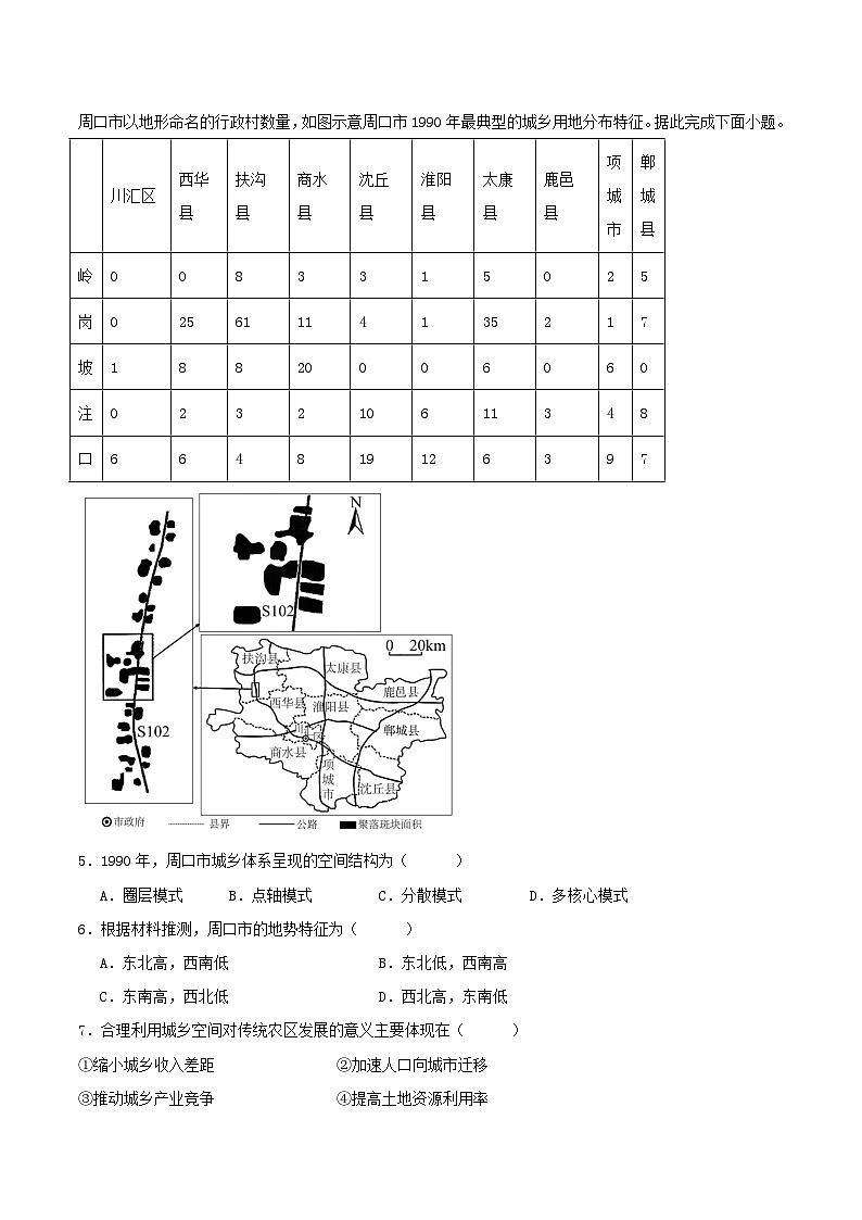 内蒙古省包头市2025届高三地理下学期4月二模试题第2页