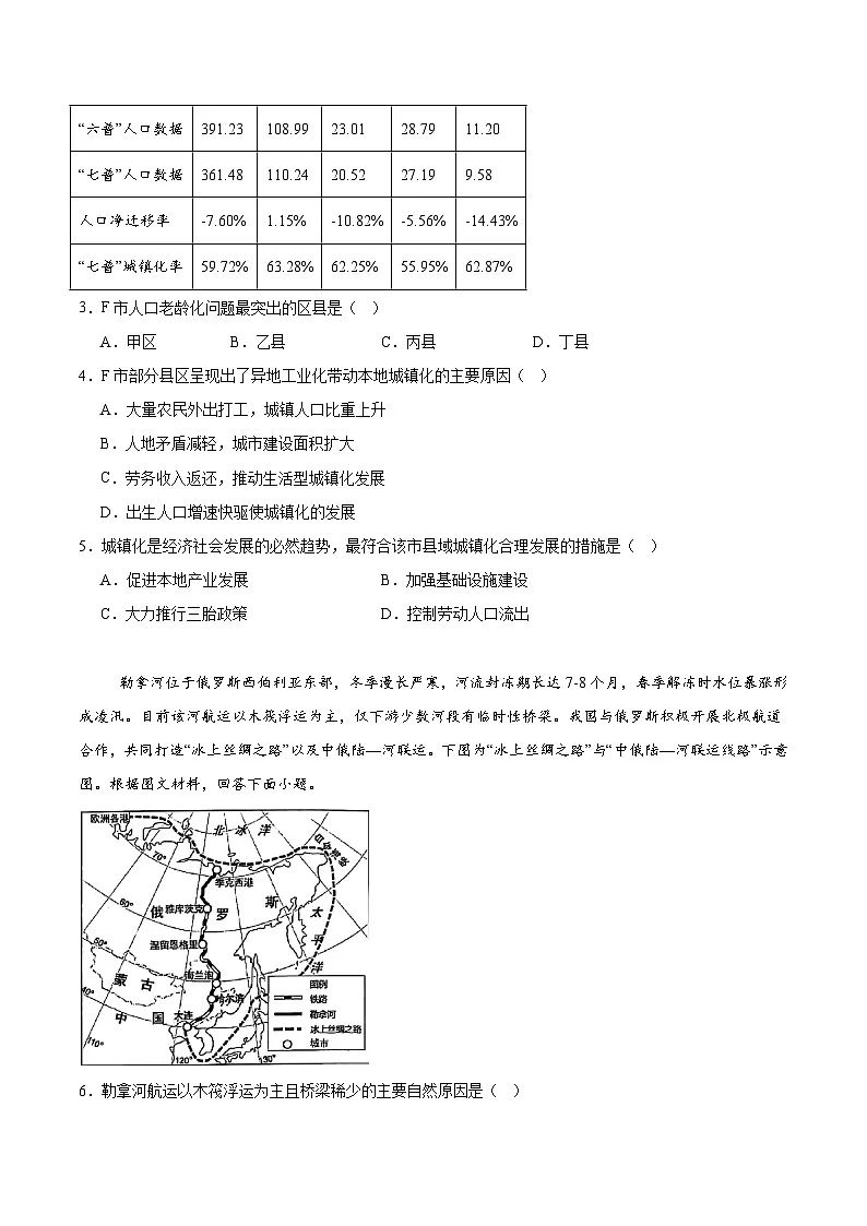江西省抚州市2024-2025学年高二下学期期末考试 地理 含答案第2页