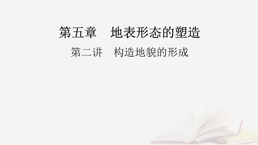 2026届高考地理一轮总复习第1部分自然地理第5章地表形态的塑造第2讲构造地貌的形成课件第2页