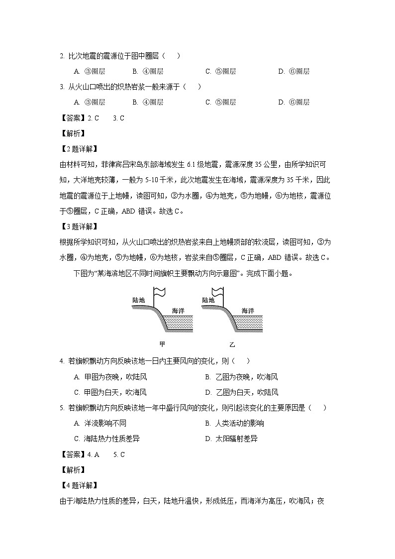 广东省广州市某校2024-2025学年高一下学期合格考模拟地理试卷（解析版）第2页