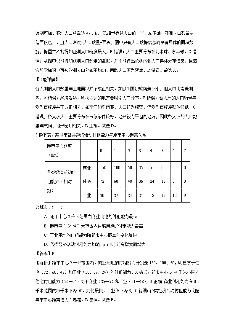 【地理】北京市丰台区2024-2025学年高一下学期期末试题（B卷）（解析版）第2页