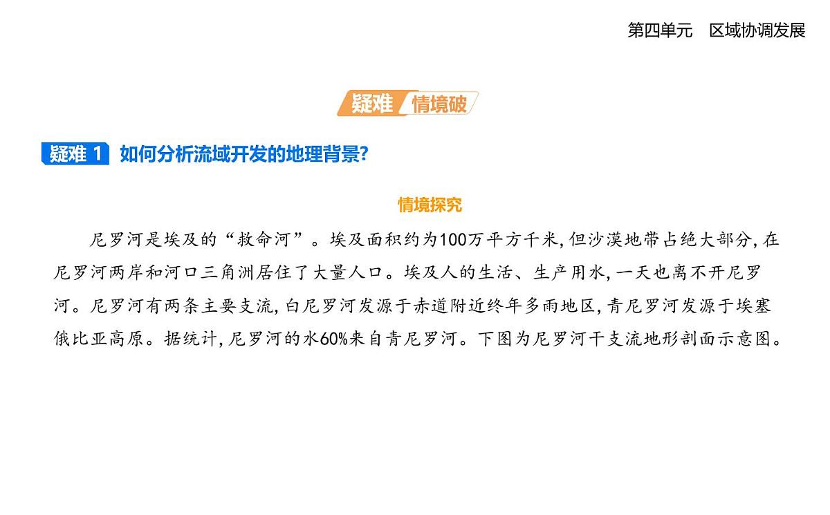 第二节　流域内部的协作发展——以尼罗河流域为例知识点串讲课件-鲁教版高中地理高二上册（选必二）第6页