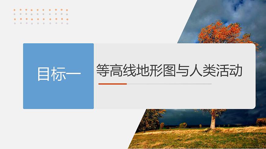 第一部分　第一章　课时3　等高线地形图的应用第4页
