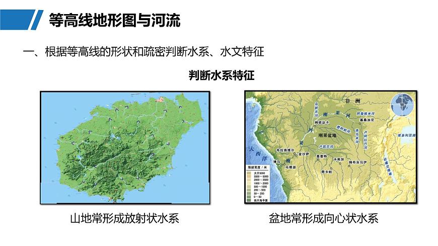 第一部分　第一章　课时3　等高线地形图的应用第5页