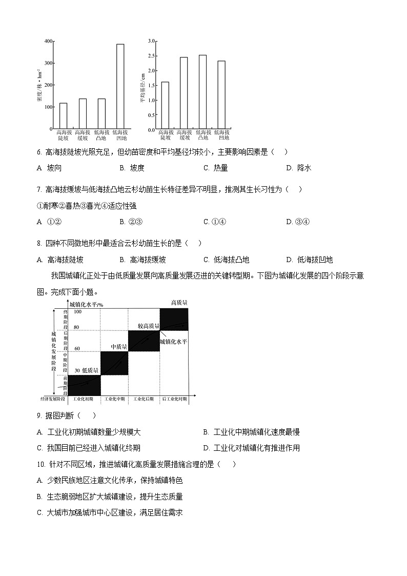河南省郑州市宇华实验学校2024-2025学年高一下学期7月期末考试地理试卷第3页