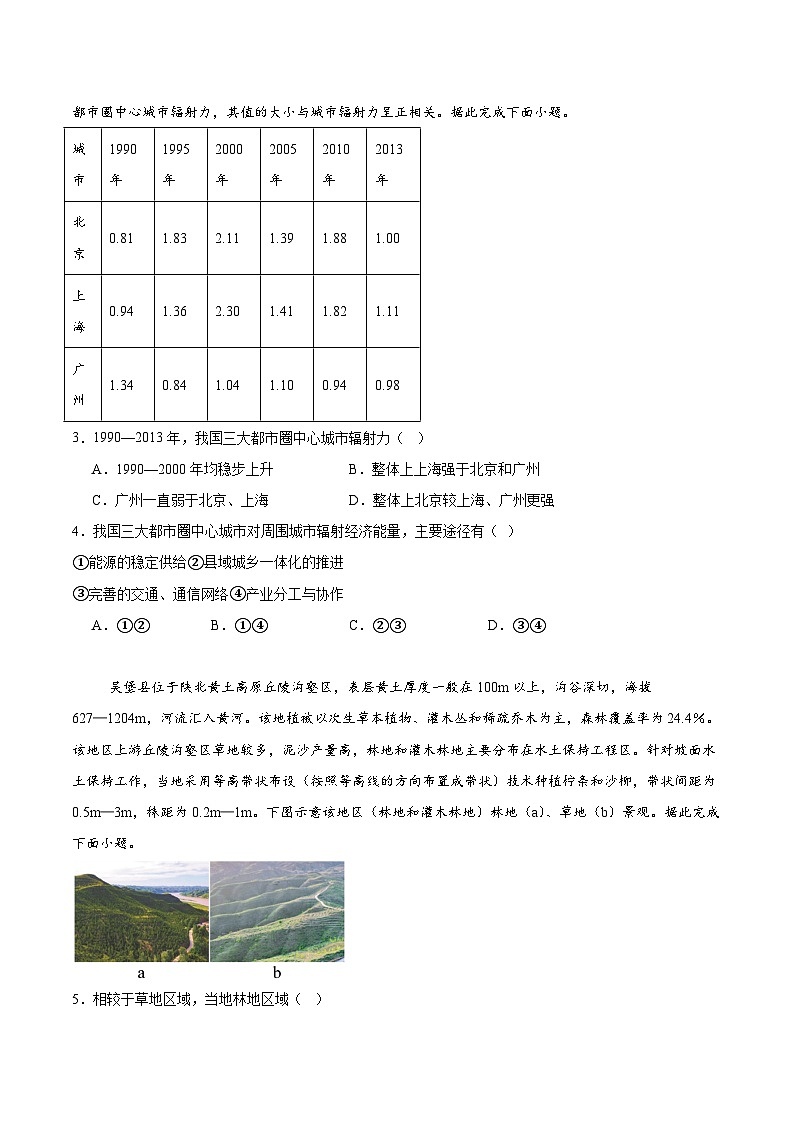 云南省楚雄州2024-2025学年高二下学期期末考试地理试卷（Word版附答案）第2页