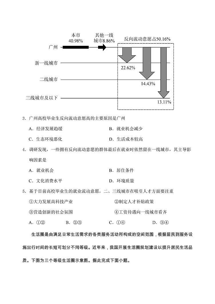 山东省泰安市肥城市2024-2025学年高一下学期期中考试地理试卷（含答案）第2页