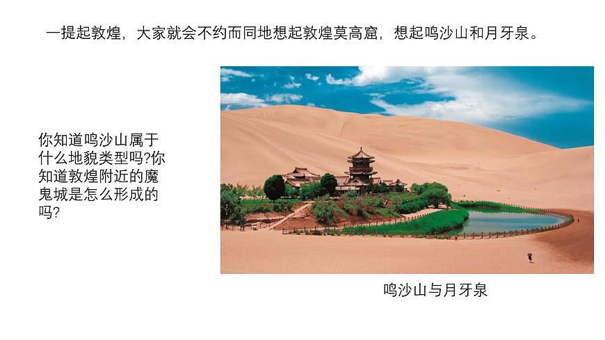 鲁教版（2019）高中地理必修第一册3.2走进敦煌风成地貌的世界课件第2页