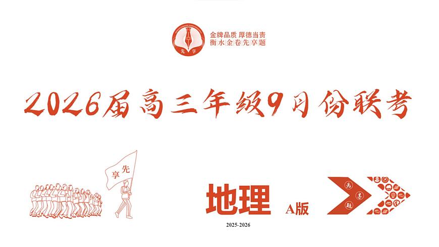 高三地理PPT课件（2026届高三年级9月份联考）第2页