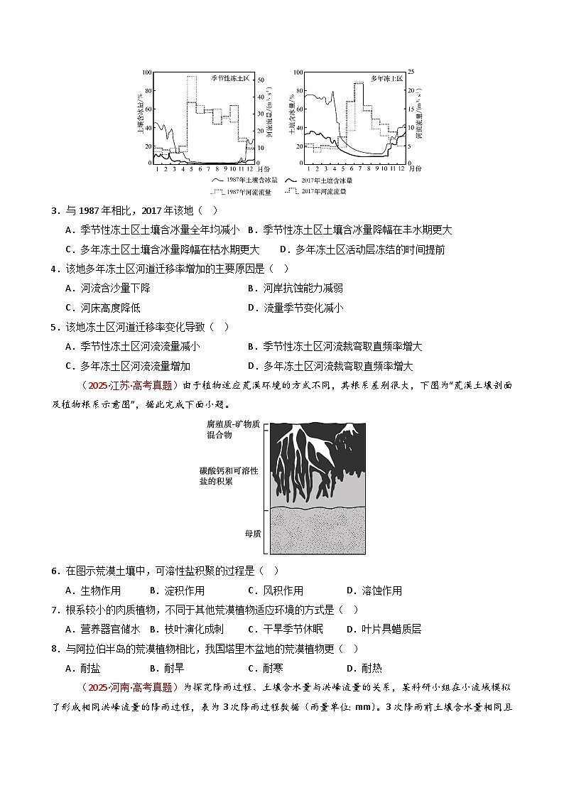 专题06 自然环境的整体性与差异性（全国通用）（原卷版）第3页