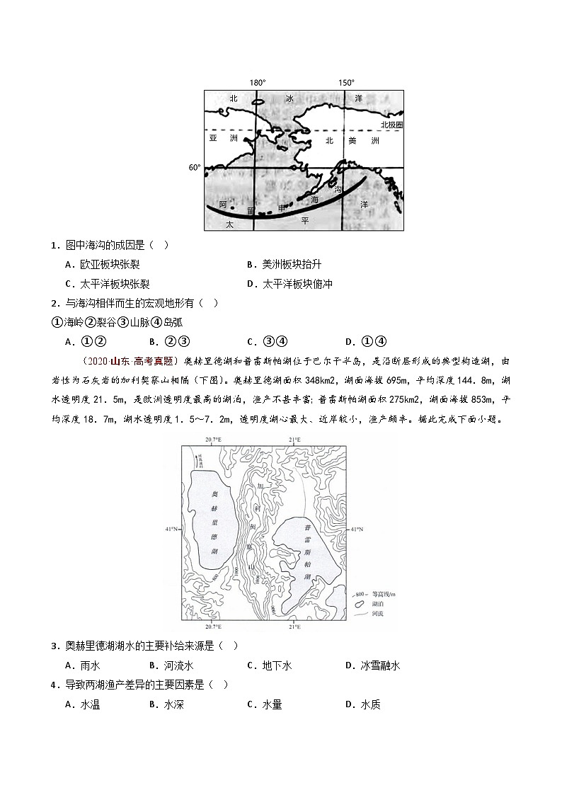专题19 世界地理（全国通用）（原卷版）第2页