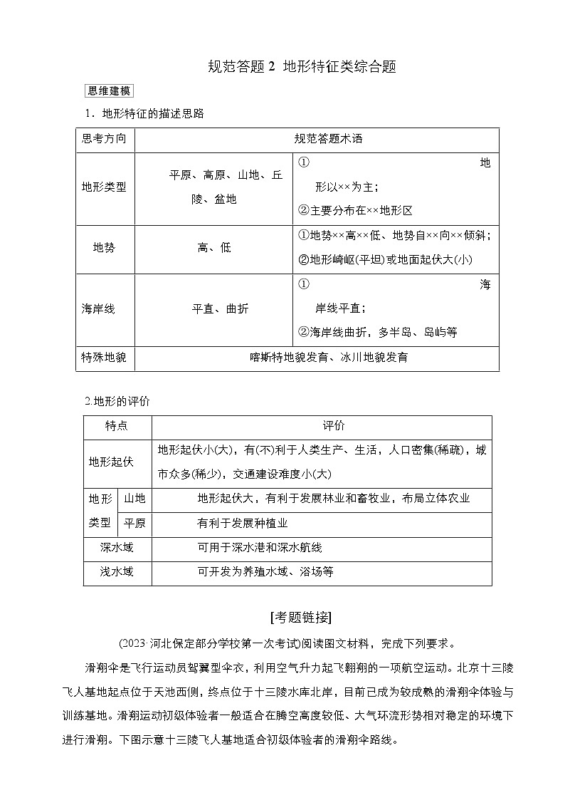 人教版2024年高考地理三轮冲刺复习：综合题规范答题技巧(含练习题及答案解析)第3页