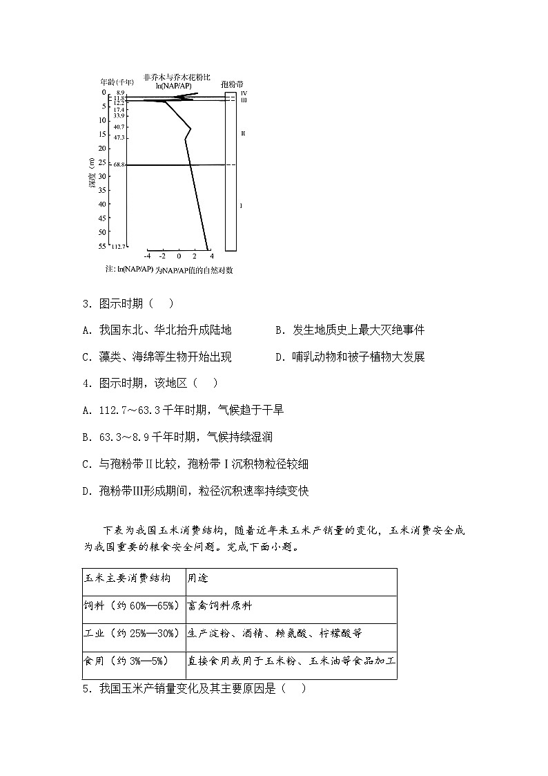 2025届西南名校联盟3+3+3高考备考诊断性联考（四）高三下地理试卷（含答案解析）第2页