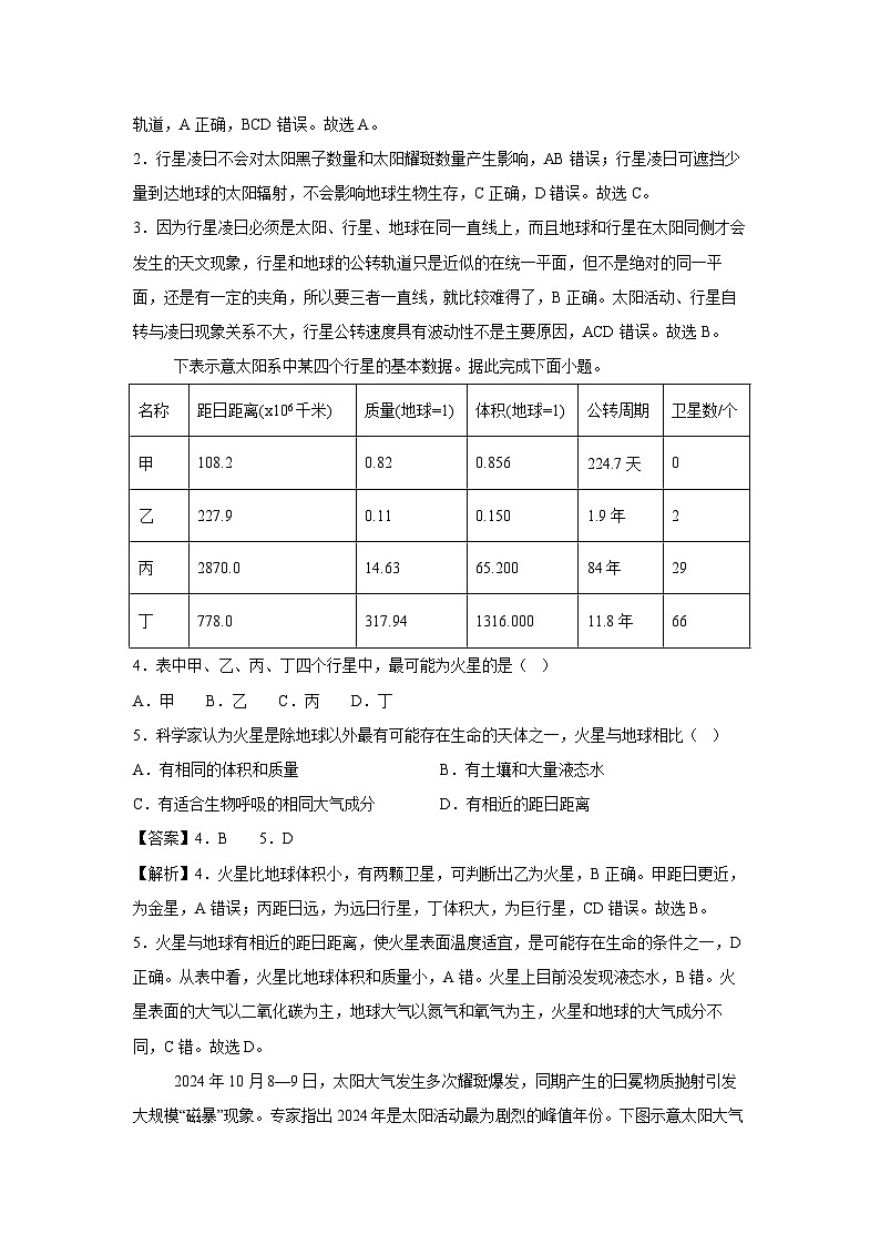2025-2026学年高一上学期第一次月考卷（湖南专用）地理试卷（解析版）第2页