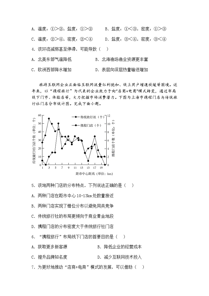 2025届浙江省桐乡市高三下5月模拟测试地理试题（含答案解析）第2页