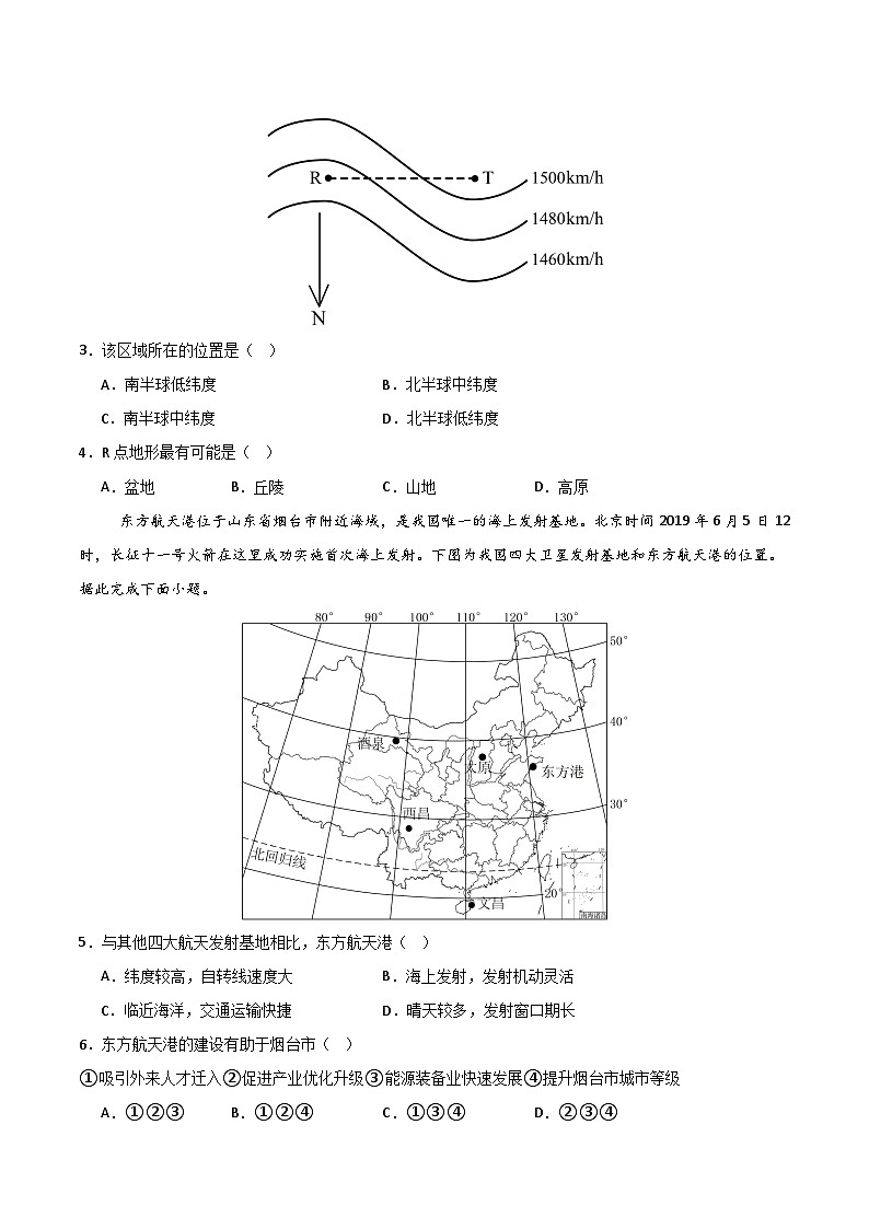 高二地理第一次月考卷02【测试范围：选择性必修一，第1~2章】（考试版）第2页