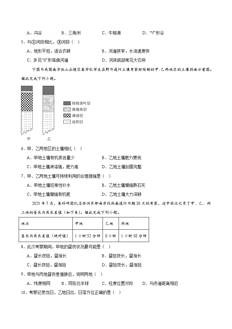 2026广西部分学校高二上学期开学考试地理含答案第2页