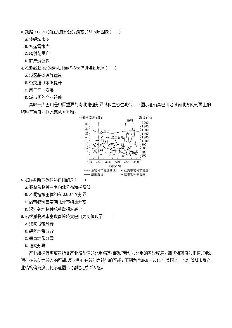 2026湖北省部分高中协作体高三上学期9月联考试题地理含答案第2页