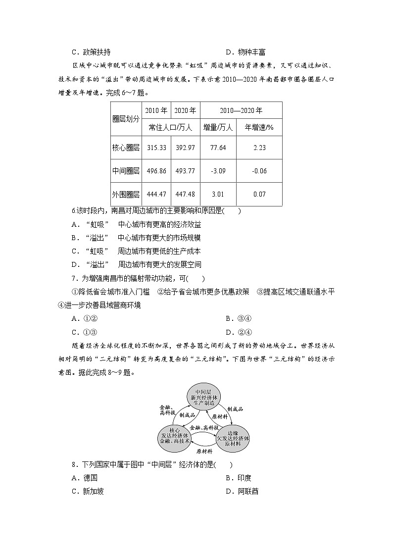 高二地理（人教版）试题选择性必修二模块验收评价试卷（二）（Word版附解析）第2页