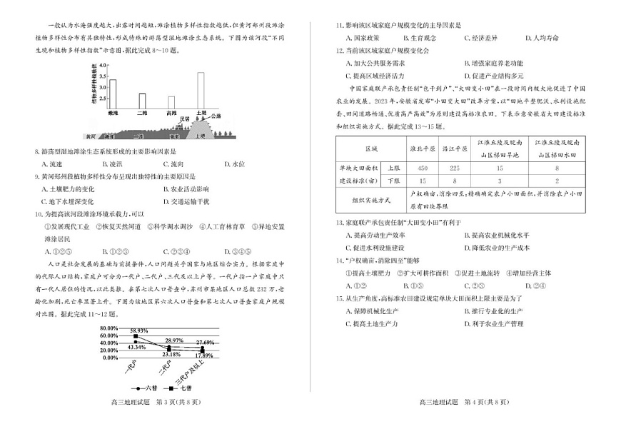 山东省滨州市2025届高三上学期1月期末考-地理试卷（学生版）第2页