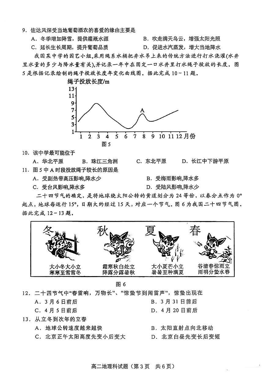 海南省琼海市嘉积中学2025-2026学年第一学期高二月考一地理试题 海南省琼海市嘉积中学2025-2026学年第一学期高二月考一地理试题第3页