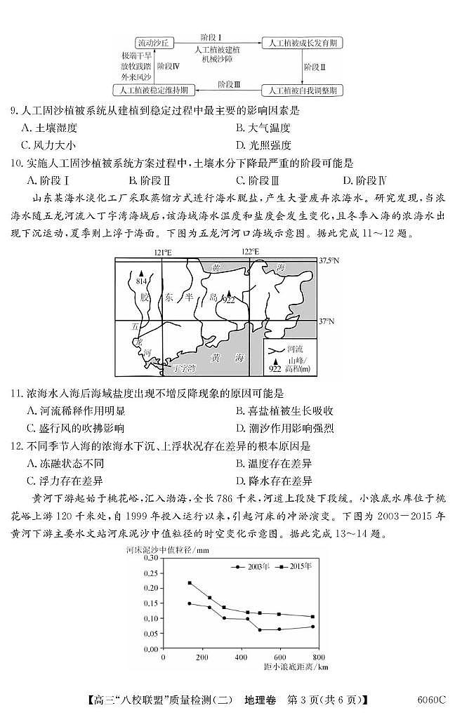 广东省“八校联盟”2026届高三上学期质量检测（二）地理试卷（含答案）第3页