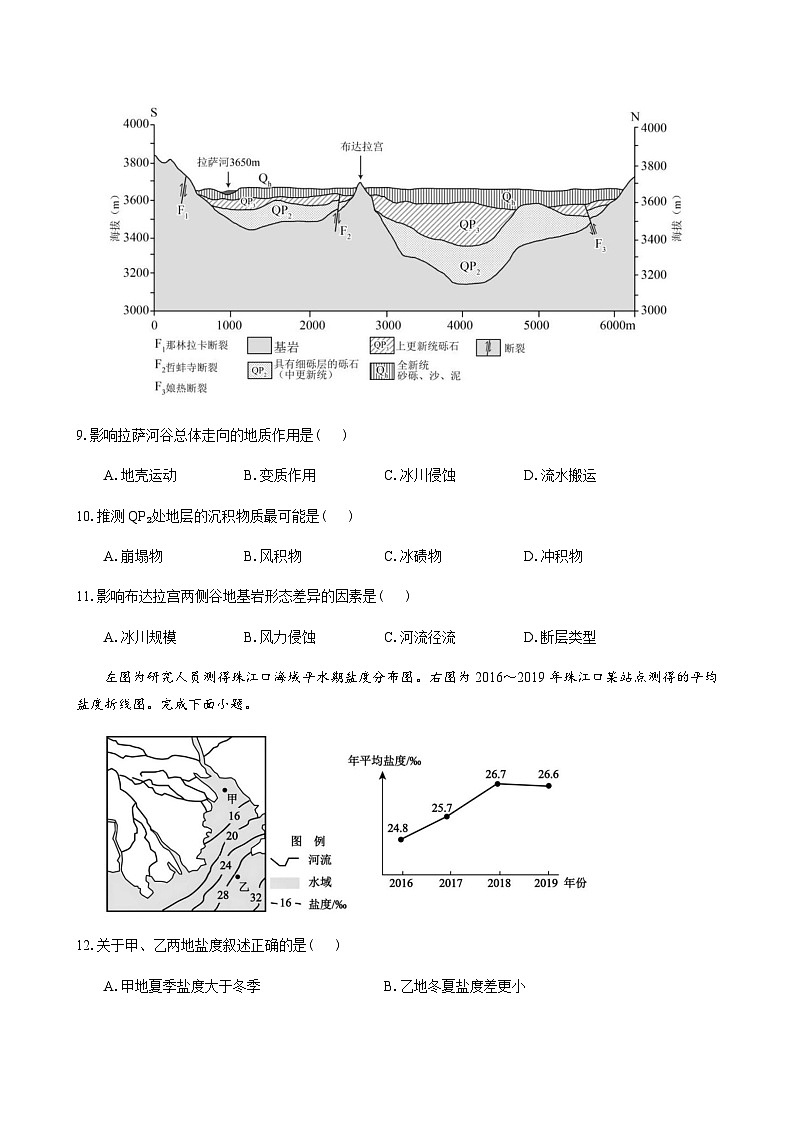 江苏省扬州市七校2025-2026学年高三上学期10月月考地理试题（含答案）第3页