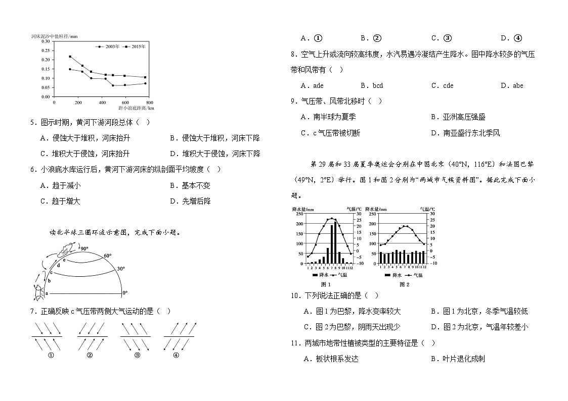 河南省信阳市淮滨县滨城高级中学2025-2026学年高二上学期10月月考地理试题（含答案）第2页