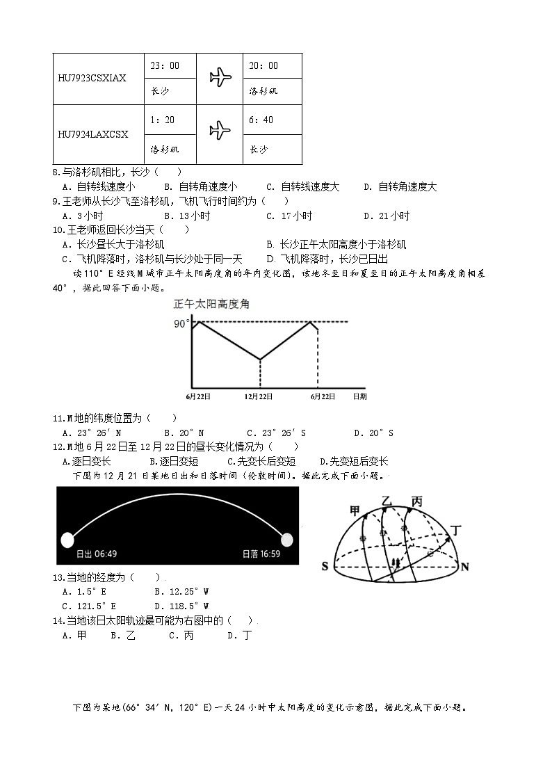安徽省合肥市第七中学2025-2026学年高二上学期第一次限时练习地理试题第2页