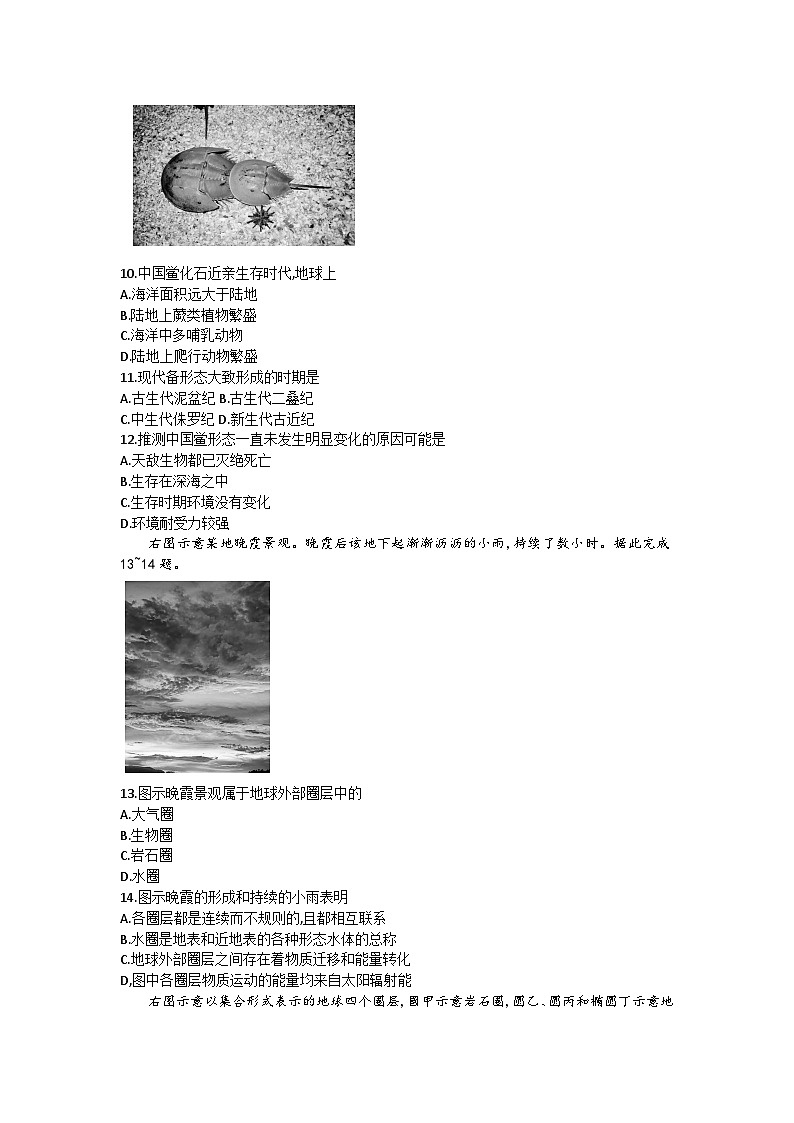 广东省深圳市深圳盟校2025-2026学年高一上学期11月期中考试地理试卷第3页