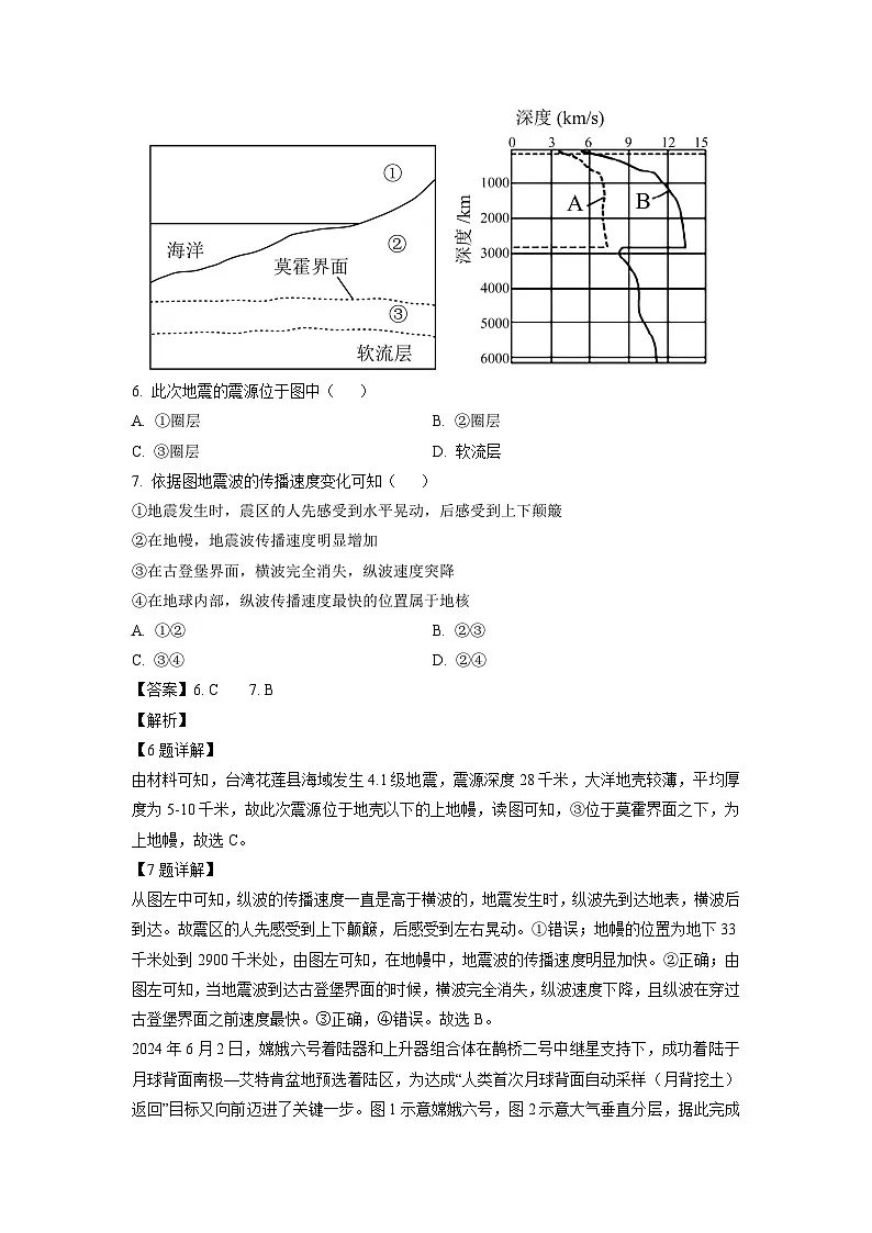 2024~2025学年江苏省徐州市铜山区高二（上）期中（合格考）地理试题（解析版）第3页